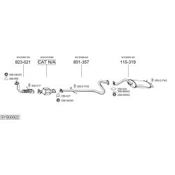 Išmetimo sistema BOSAL SYS05922