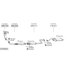 Išmetimo sistema BOSAL SYS05924
