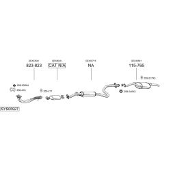 Išmetimo sistema BOSAL SYS05927