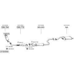 Išmetimo sistema BOSAL SYS05958