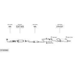 Išmetimo sistema BOSAL SYS05969