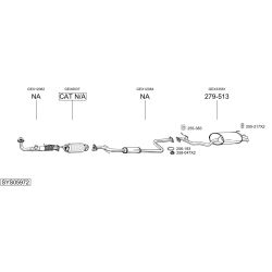 Išmetimo sistema BOSAL SYS05972