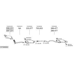 Išmetimo sistema BOSAL SYS08082