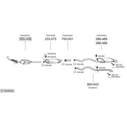 Išmetimo sistema BOSAL SYS08084