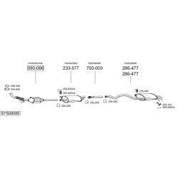 Išmetimo sistema BOSAL SYS08089