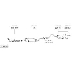 Išmetimo sistema BOSAL SYS08128