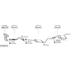 Išmetimo sistema BOSAL SYS08175