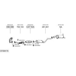 Išmetimo sistema BOSAL SYS08176