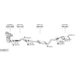 Išmetimo sistema BOSAL SYS08177