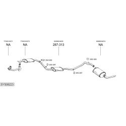 Išmetimo sistema BOSAL SYS08223