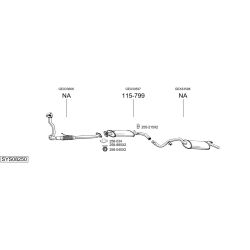 Išmetimo sistema BOSAL SYS08250