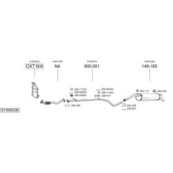 Išmetimo sistema BOSAL SYS08338