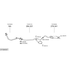 Išmetimo sistema BOSAL SYS08357