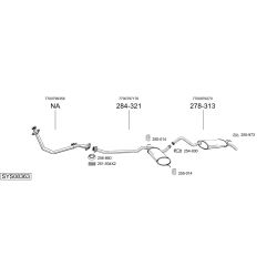 Išmetimo sistema BOSAL SYS08363