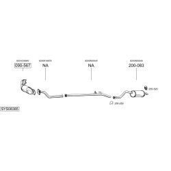 Išmetimo sistema BOSAL SYS08385