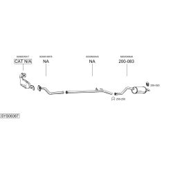 Išmetimo sistema BOSAL SYS08387
