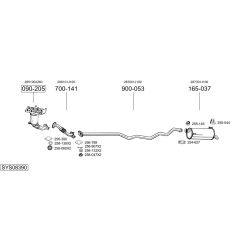 Išmetimo sistema BOSAL SYS08390