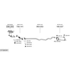 Išmetimo sistema BOSAL SYS08391