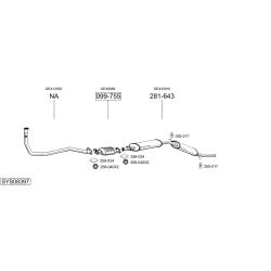 Išmetimo sistema BOSAL SYS08397