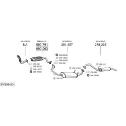 Išmetimo sistema BOSAL SYS08423