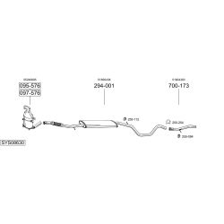 Išmetimo sistema BOSAL SYS08630