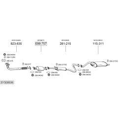 Išmetimo sistema BOSAL SYS08936
