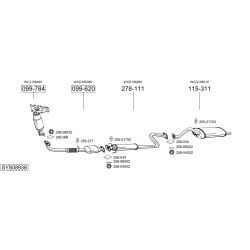 Išmetimo sistema BOSAL SYS08938