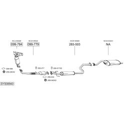 Išmetimo sistema BOSAL SYS08940