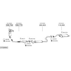 Išmetimo sistema BOSAL SYS08942