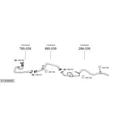 Išmetimo sistema BOSAL SYS08955