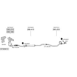 Išmetimo sistema BOSAL SYS09010