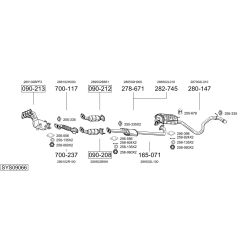 Išmetimo sistema BOSAL SYS09066