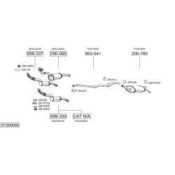 Išmetimo sistema BOSAL SYS09068