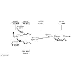 Išmetimo sistema BOSAL SYS09069