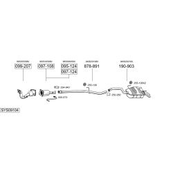 Išmetimo sistema BOSAL SYS09104