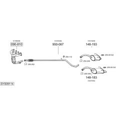 Išmetimo sistema BOSAL SYS09114
