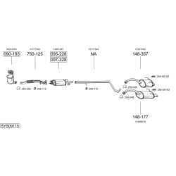 Išmetimo sistema BOSAL SYS09115