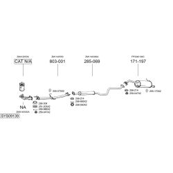 Išmetimo sistema BOSAL SYS09139
