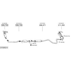 Išmetimo sistema BOSAL SYS09214