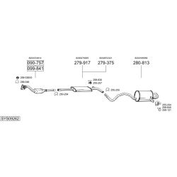 Išmetimo sistema BOSAL SYS09262