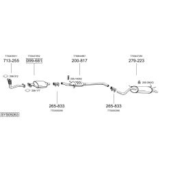Išmetimo sistema BOSAL SYS09263