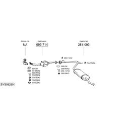 Išmetimo sistema BOSAL SYS09280