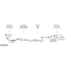 Išmetimo sistema BOSAL SYS09380