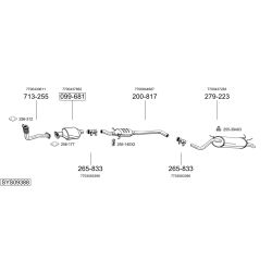 Išmetimo sistema BOSAL SYS09388