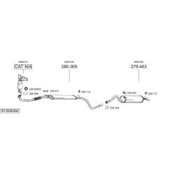 Išmetimo sistema BOSAL SYS09392