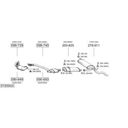 Išmetimo sistema BOSAL SYS09424