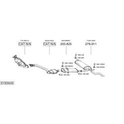Išmetimo sistema BOSAL SYS09426