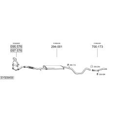 Išmetimo sistema BOSAL SYS09459