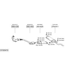 Išmetimo sistema BOSAL SYS09476