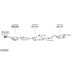 Išmetimo sistema BOSAL SYS09503